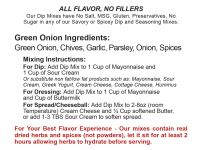 Green Onion Dip Mixing Instructions Sub image